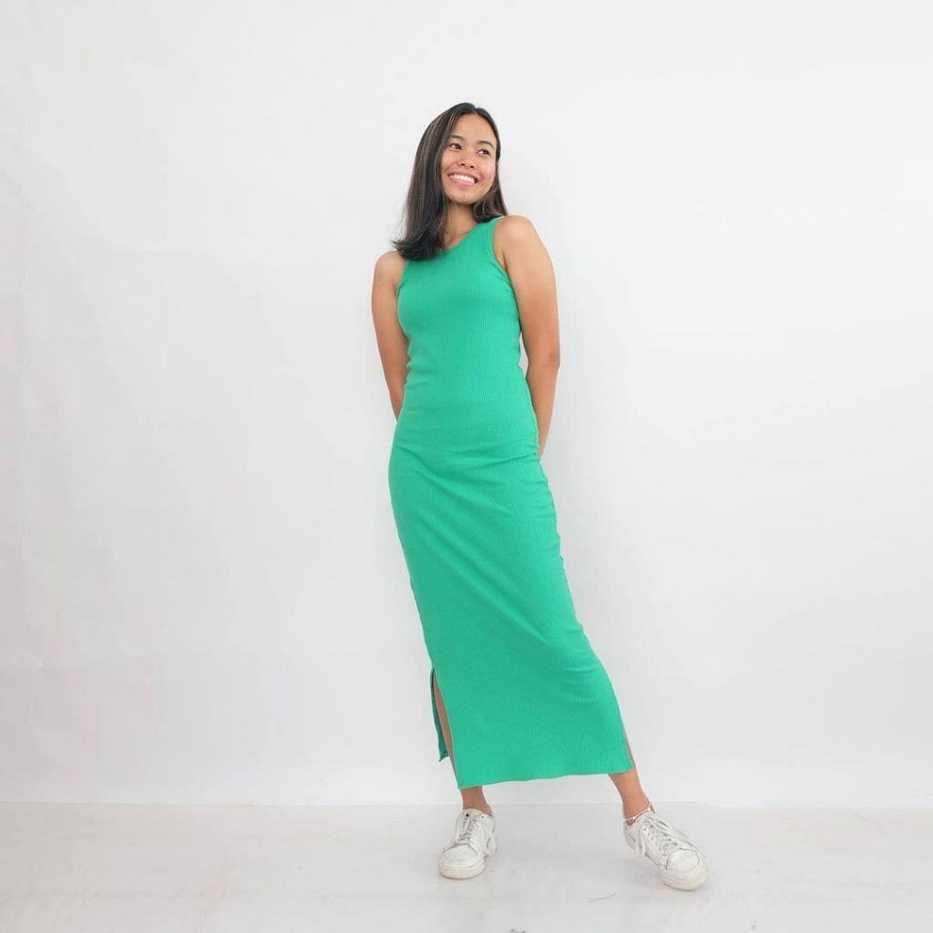 HTP Ribbed Chunky SL Maxi Dress