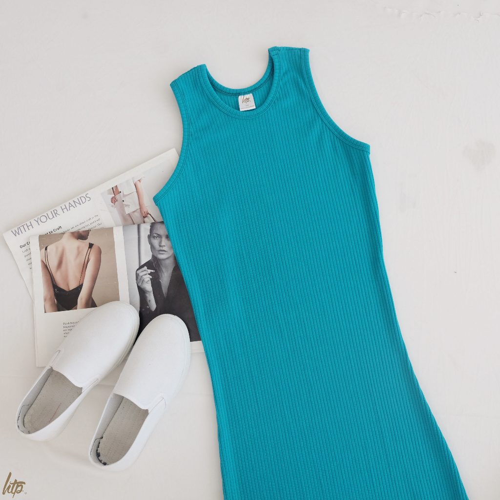 HTP Ribbed Chunky SL Maxi Dress