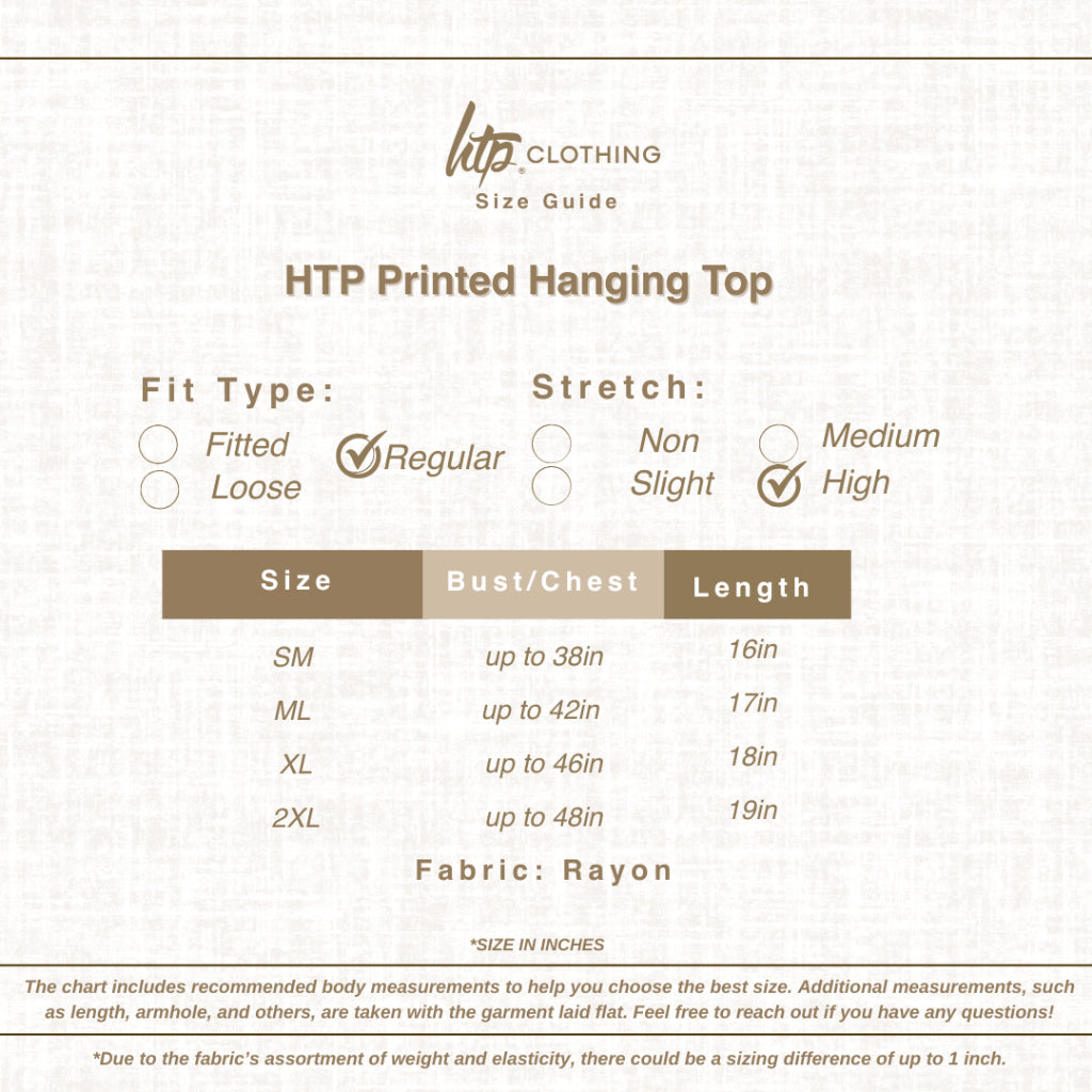 HTP Printed Hanging Top For Women