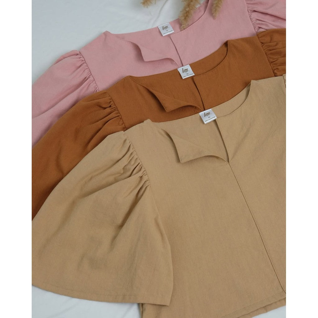 HTP V-Slit Modern Filipiniana Top for Women