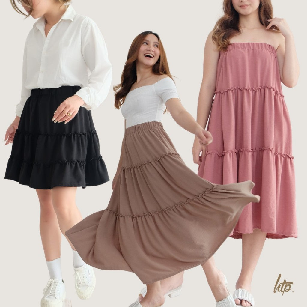 HTP Plain Maxi Skirt