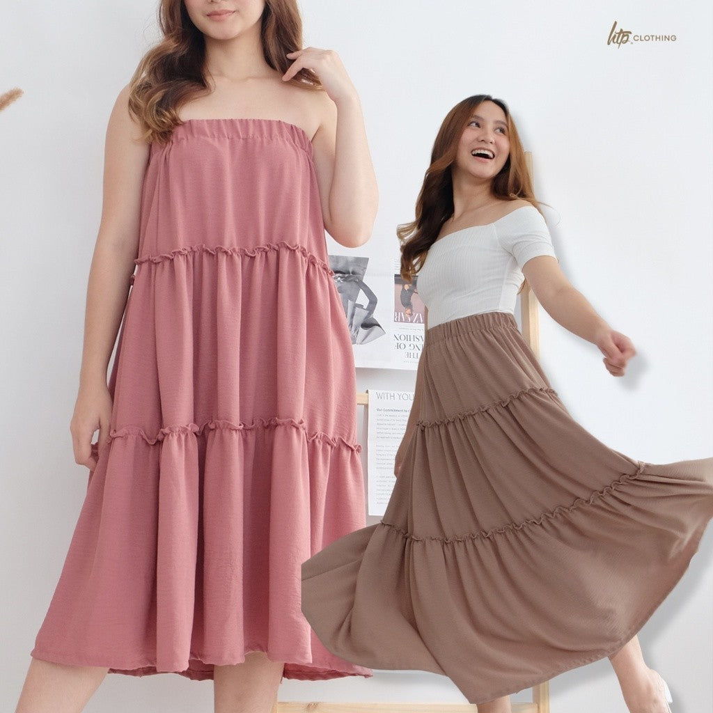 HTP Plain Maxi Skirt