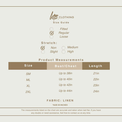 HTP Open Collar Linen Top For Women