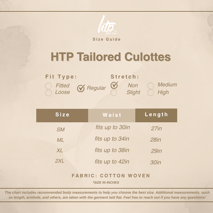 HTP Tailored Culottes for Women