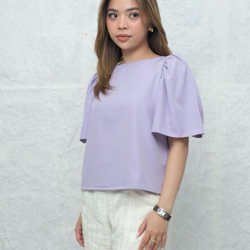 HTP Modern Filipiniana Boatneck Top for Women