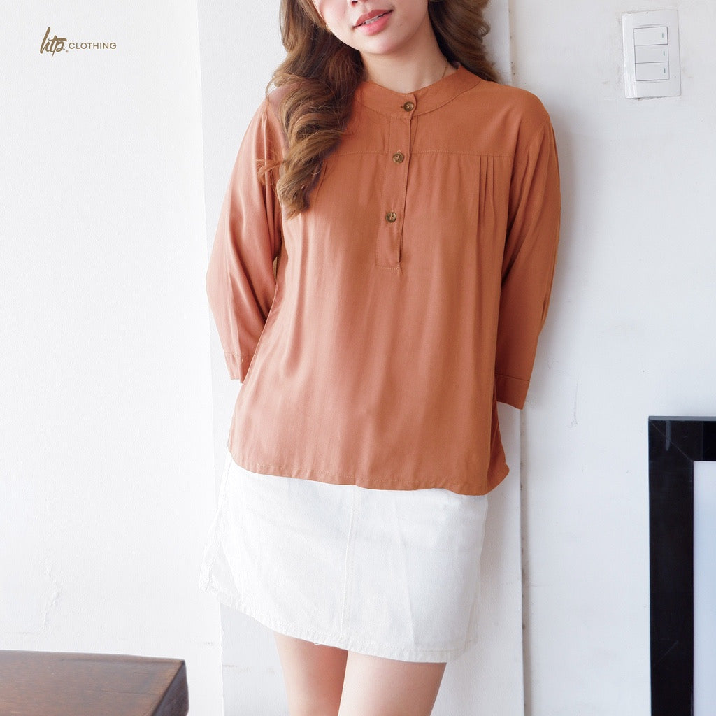 HTP Chinese Collar Top