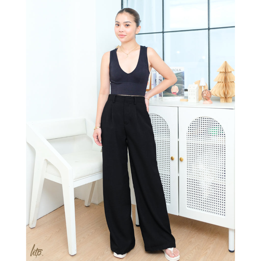 HTP Wide Leg High Waist Trousers