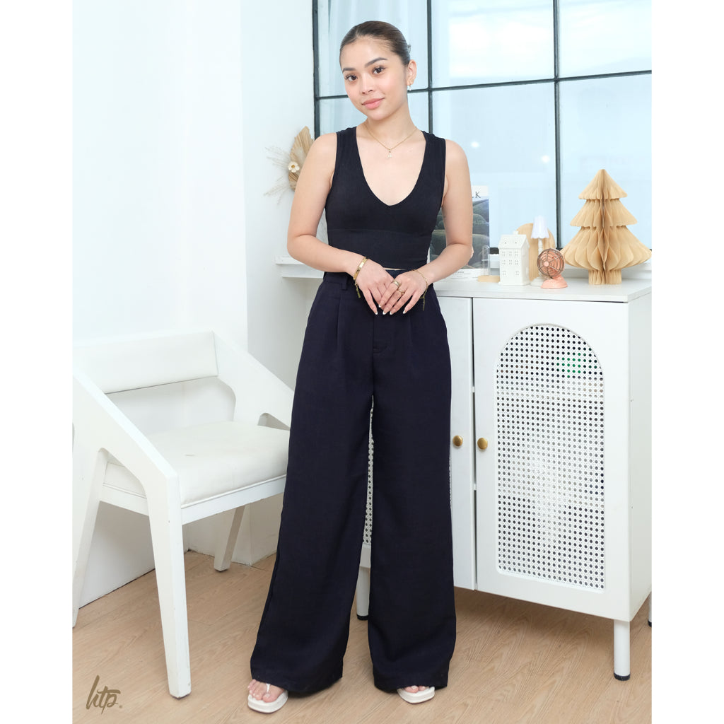 HTP Wide Leg High Waist Trousers