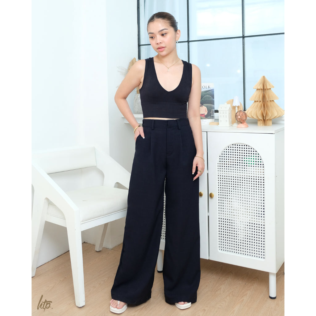 HTP Wide Leg High Waist Trousers
