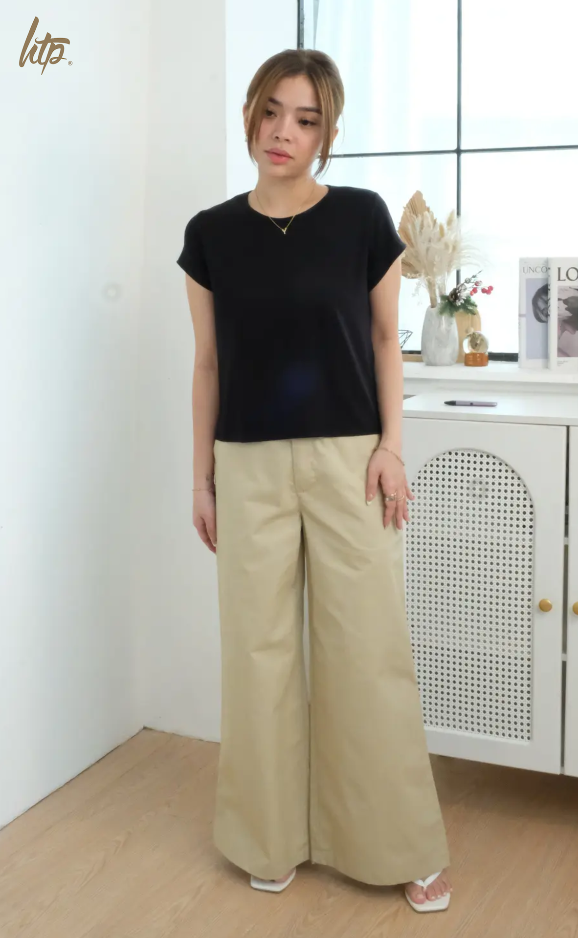 HTP Wide Leg High Waist Trousers