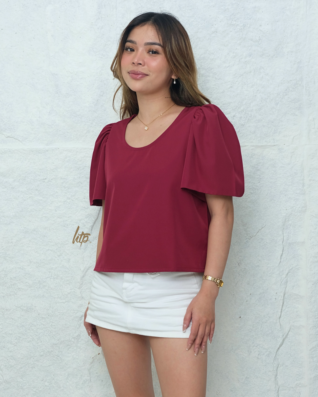 HTP Scoopneck Modern Filipiniana Longback Top