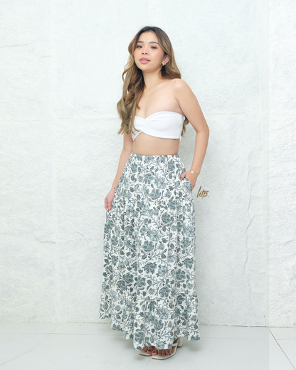 HTP Printed Maxi Skirt