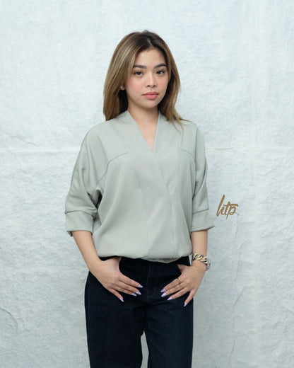 HTP Kimono Overlap Top for Women