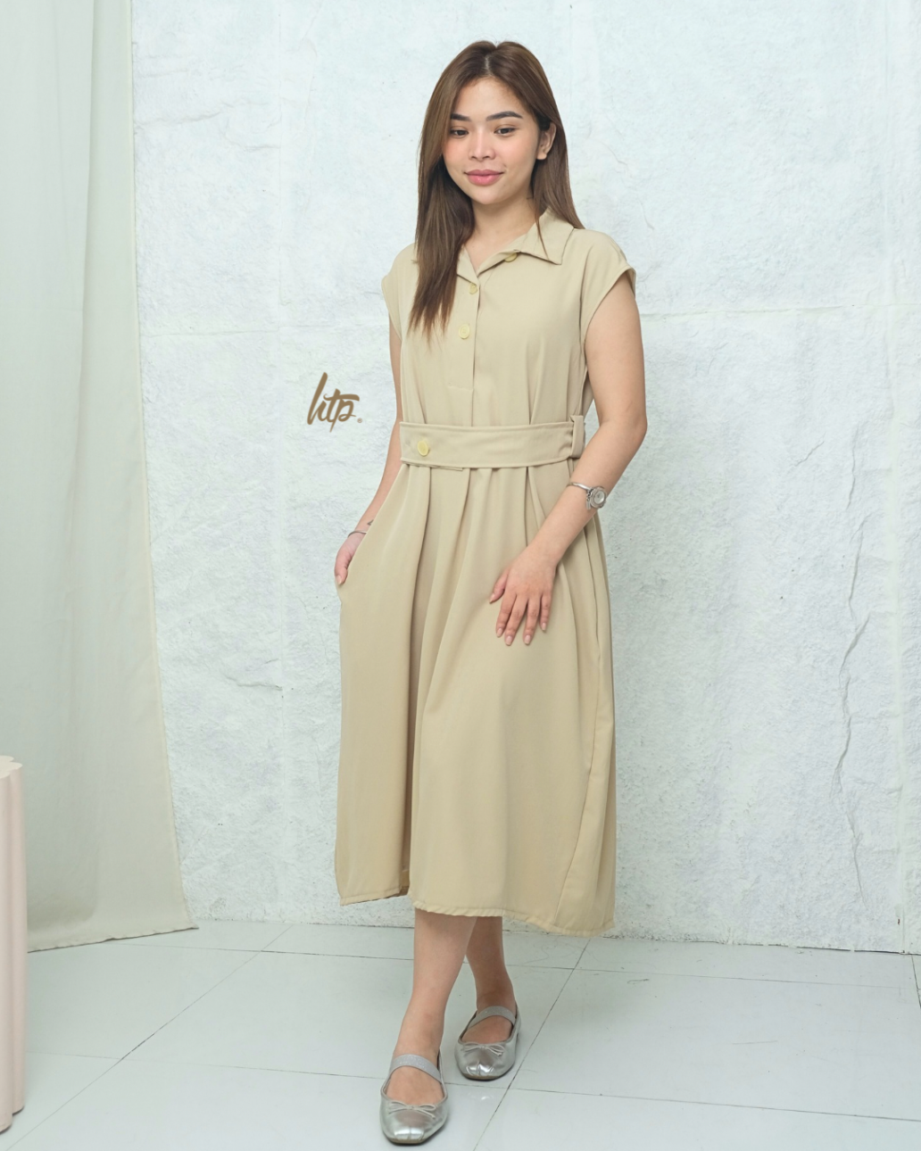 HTP Belted Dress For Women