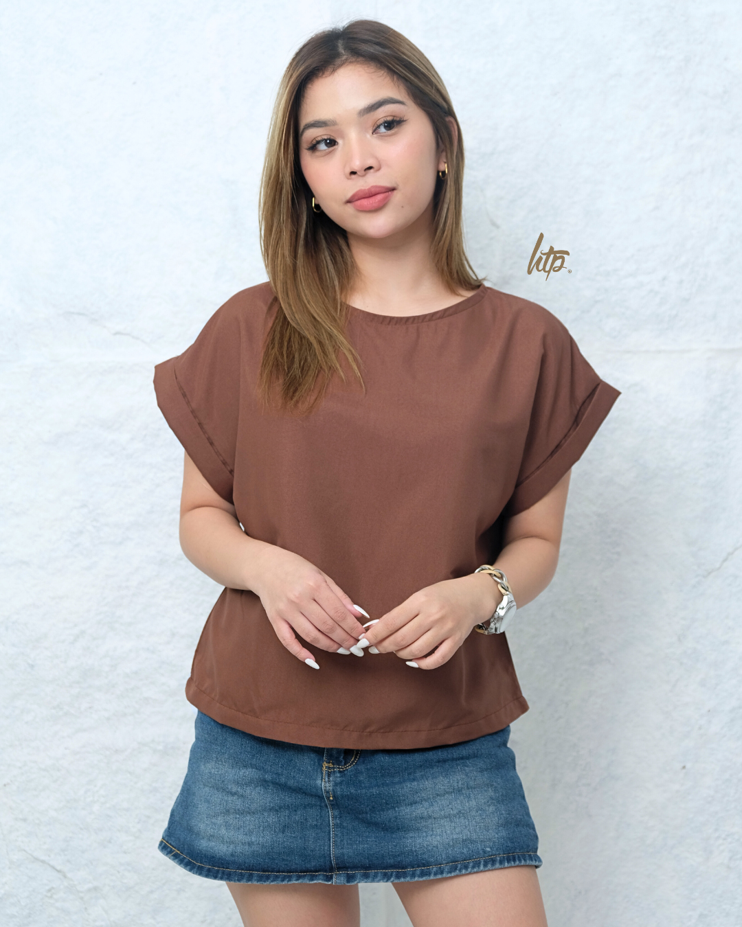 HTP Folded Sleeve Top