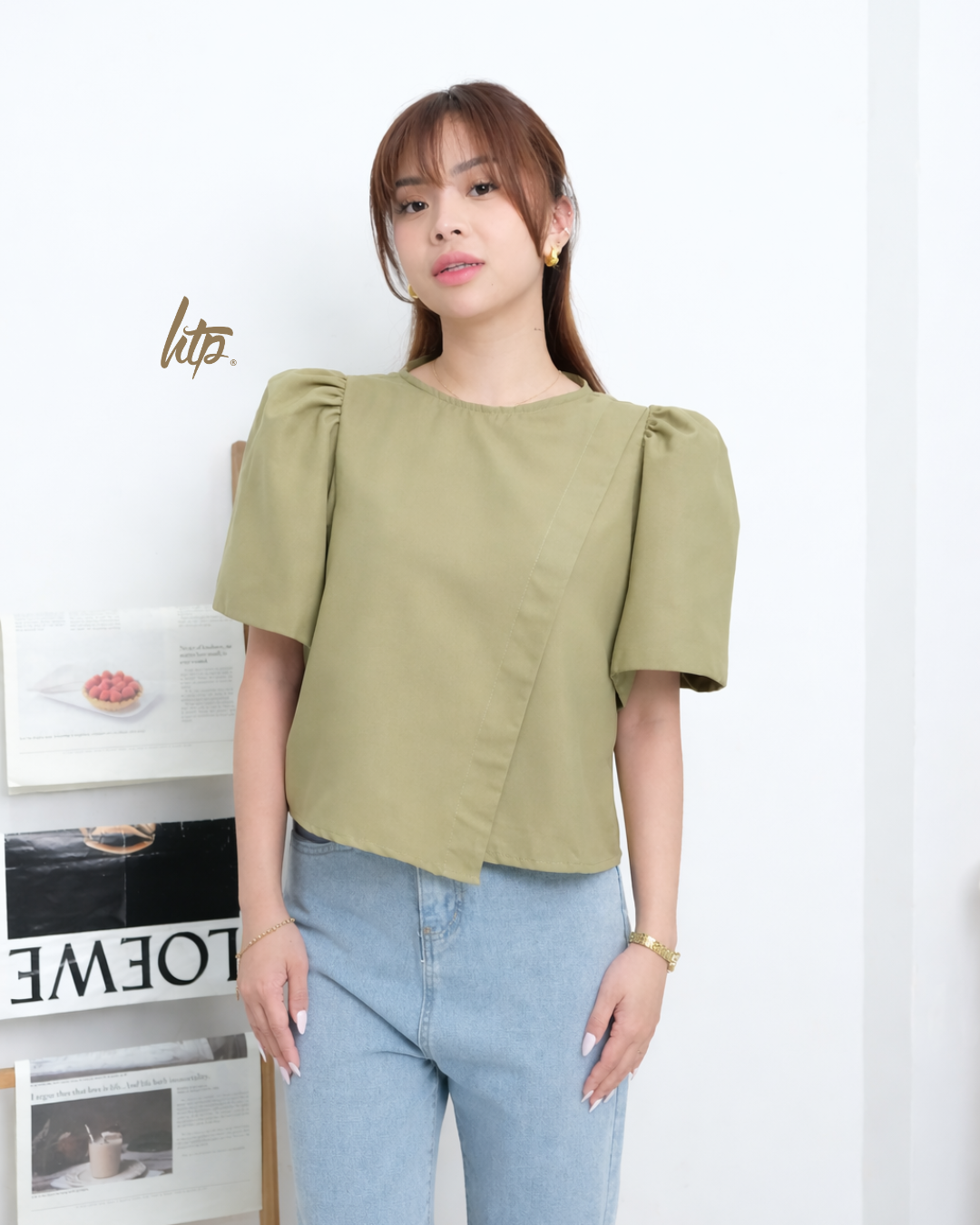 HTP Overlap Modern Filipiniana Top For Women