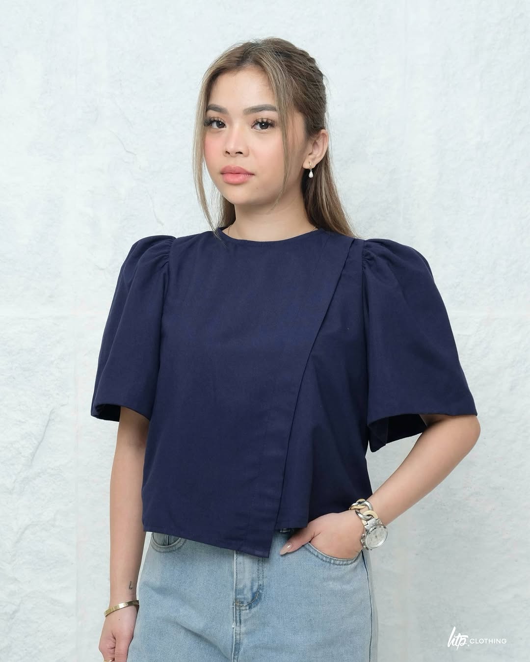 HTP Overlap Modern Filipiniana Top For Women
