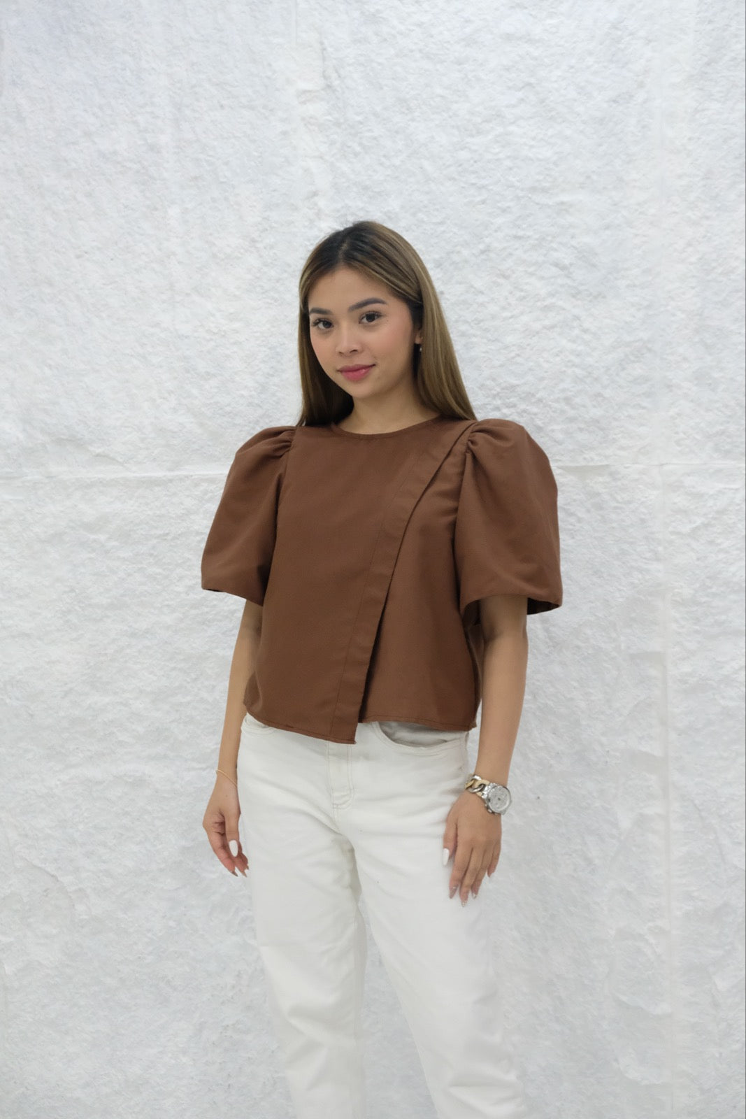 HTP Overlap Modern Filipiniana Top For Women