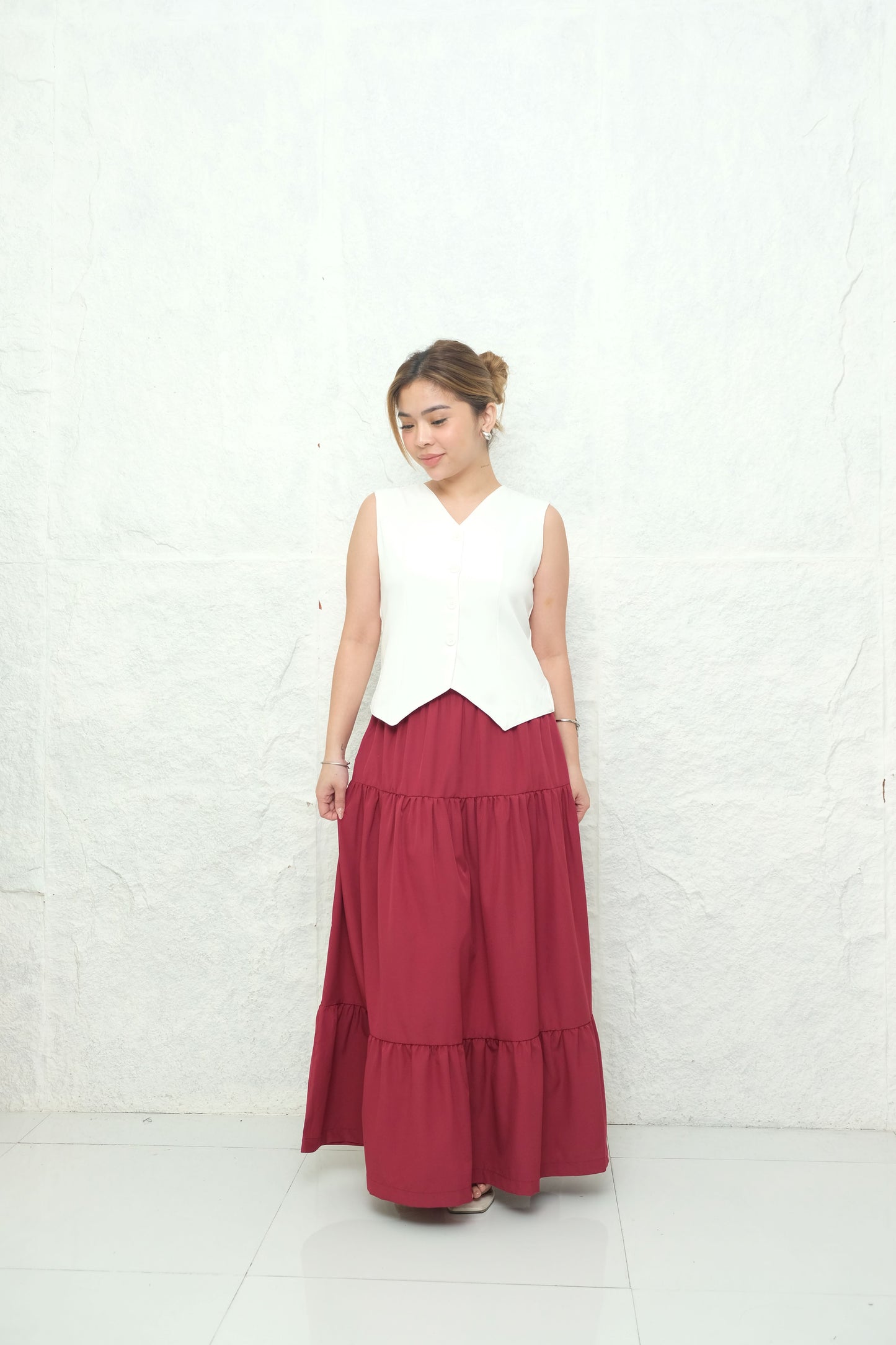 HTP Plain Maxi Skirt