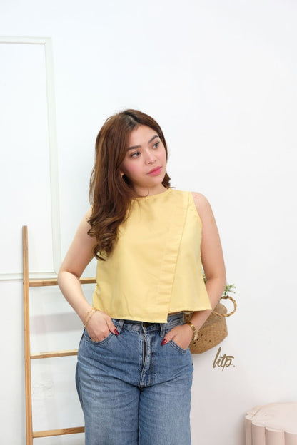 HTP Overlap Sleeveless Top for Women