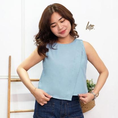 HTP Overlap Sleeveless Top for Women