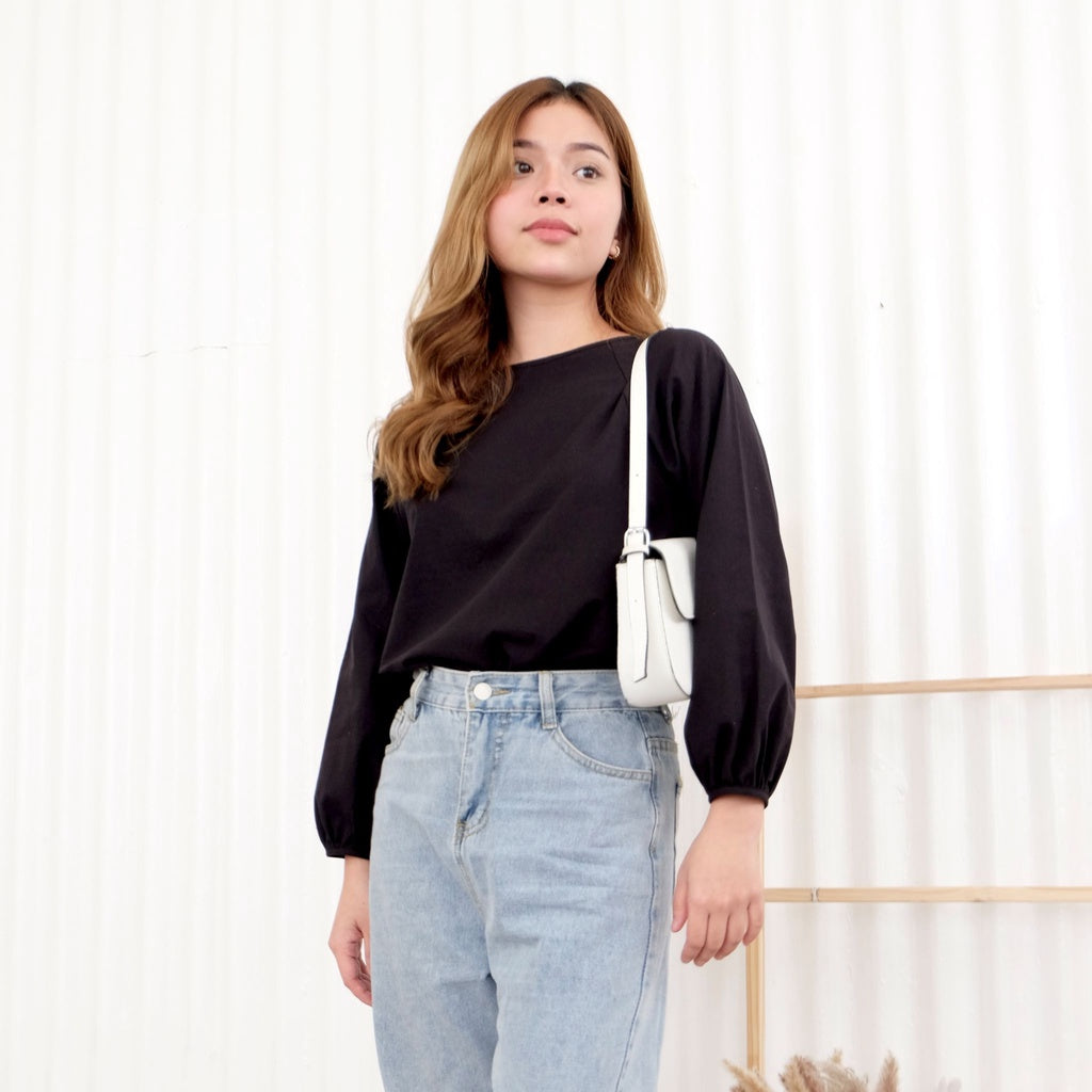 HTP Raglan Bishop Sleeve Blouse - Top for Women