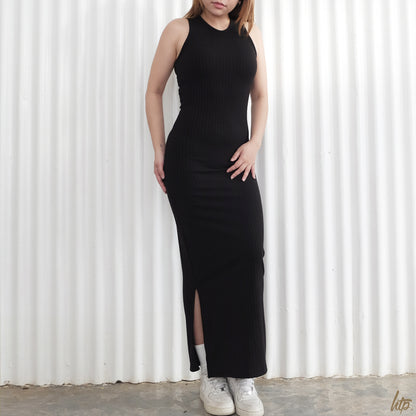 HTP Ribbed Chunky SL Maxi Dress