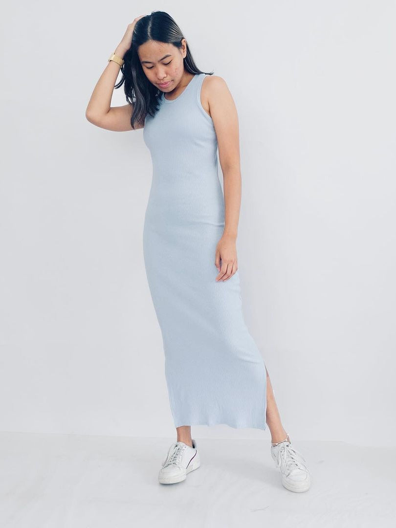 HTP Ribbed Chunky SL Maxi Dress