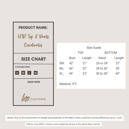 HTP Top & Pants Coordinates