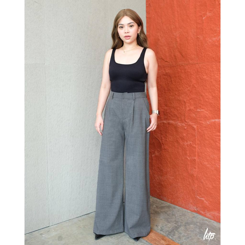 HTP Wide Leg High Waist Trousers