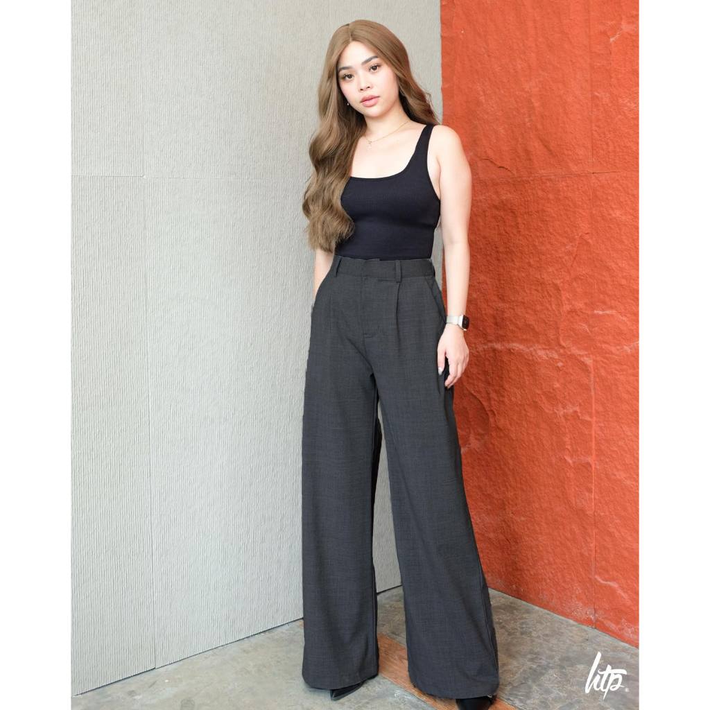 HTP Wide Leg High Waist Trousers
