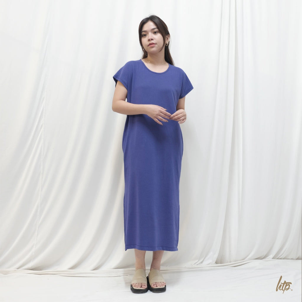 HTP Cotton Slit Maxi Dress