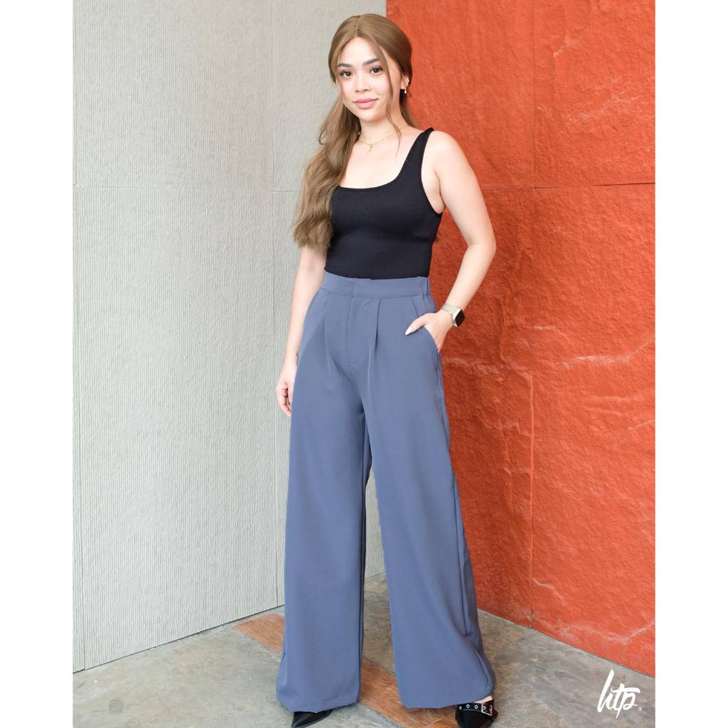HTP Wide Leg High Waist Trousers