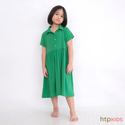 HTP Kids Girls Soft Linen Dress