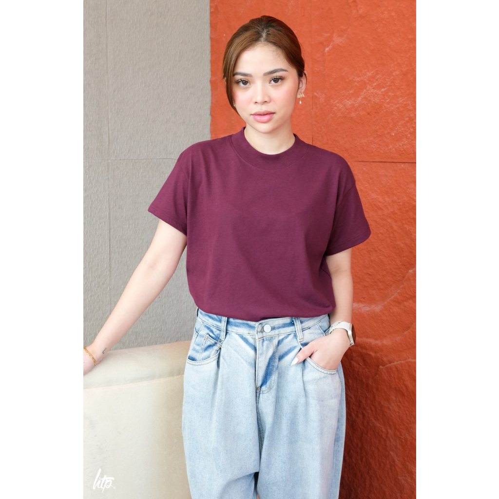 HTP Cotton High Neck T-Shirt