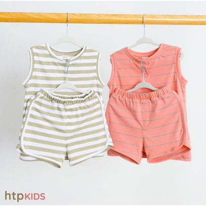 HTP Kids Printed Muscle Tee And Shorts Set