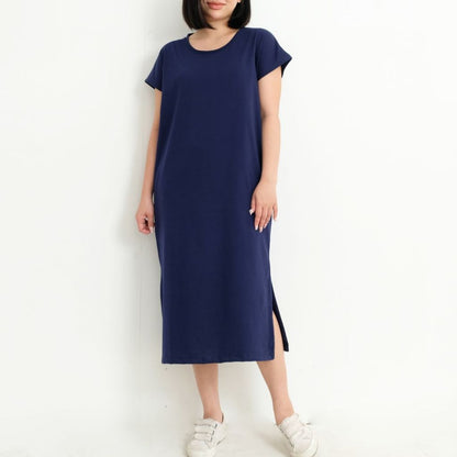 HTP Cotton Slit Maxi Dress