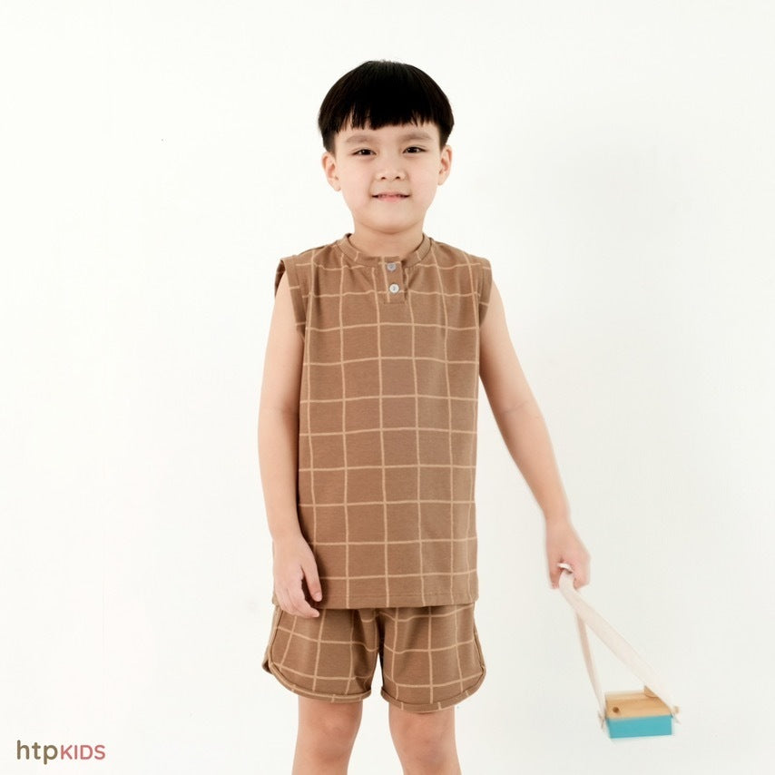 HTP Kids Printed Muscle Tee And Shorts Set