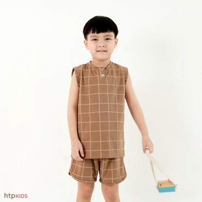 HTP Kids Printed Muscle Tee And Shorts Set