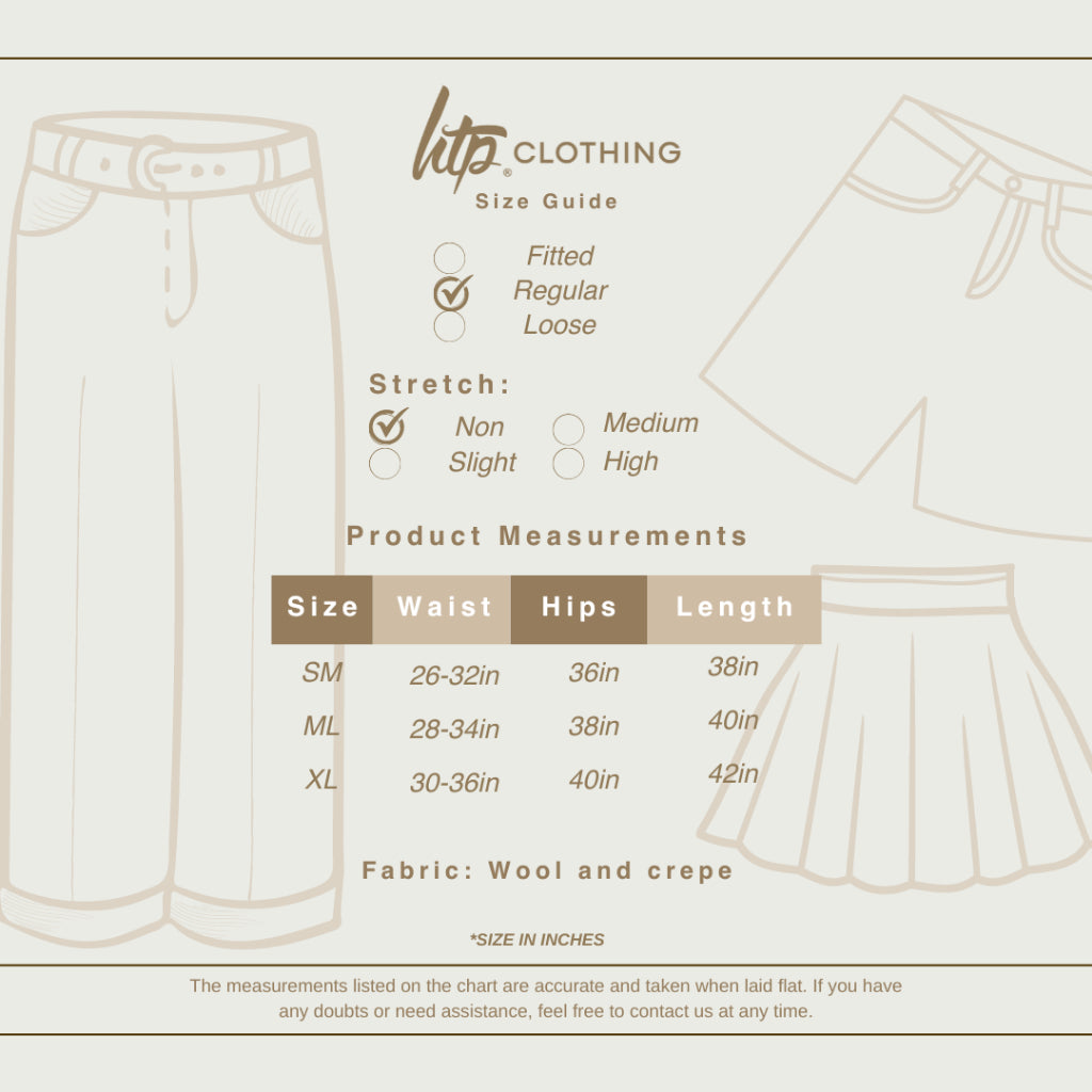 HTP Wide Leg High Waist Trousers