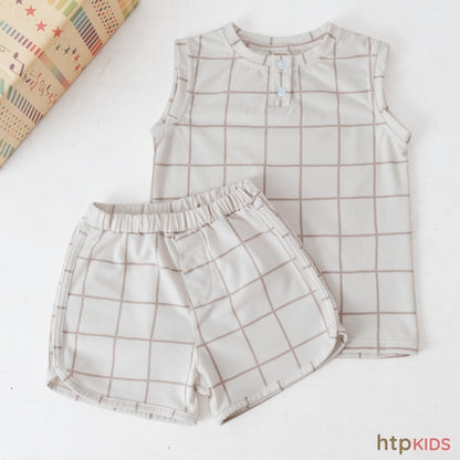 HTP Kids Printed Muscle Tee And Shorts Set