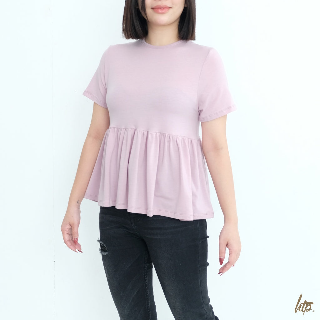 HTP Korean Peplum Cotton Top For Women