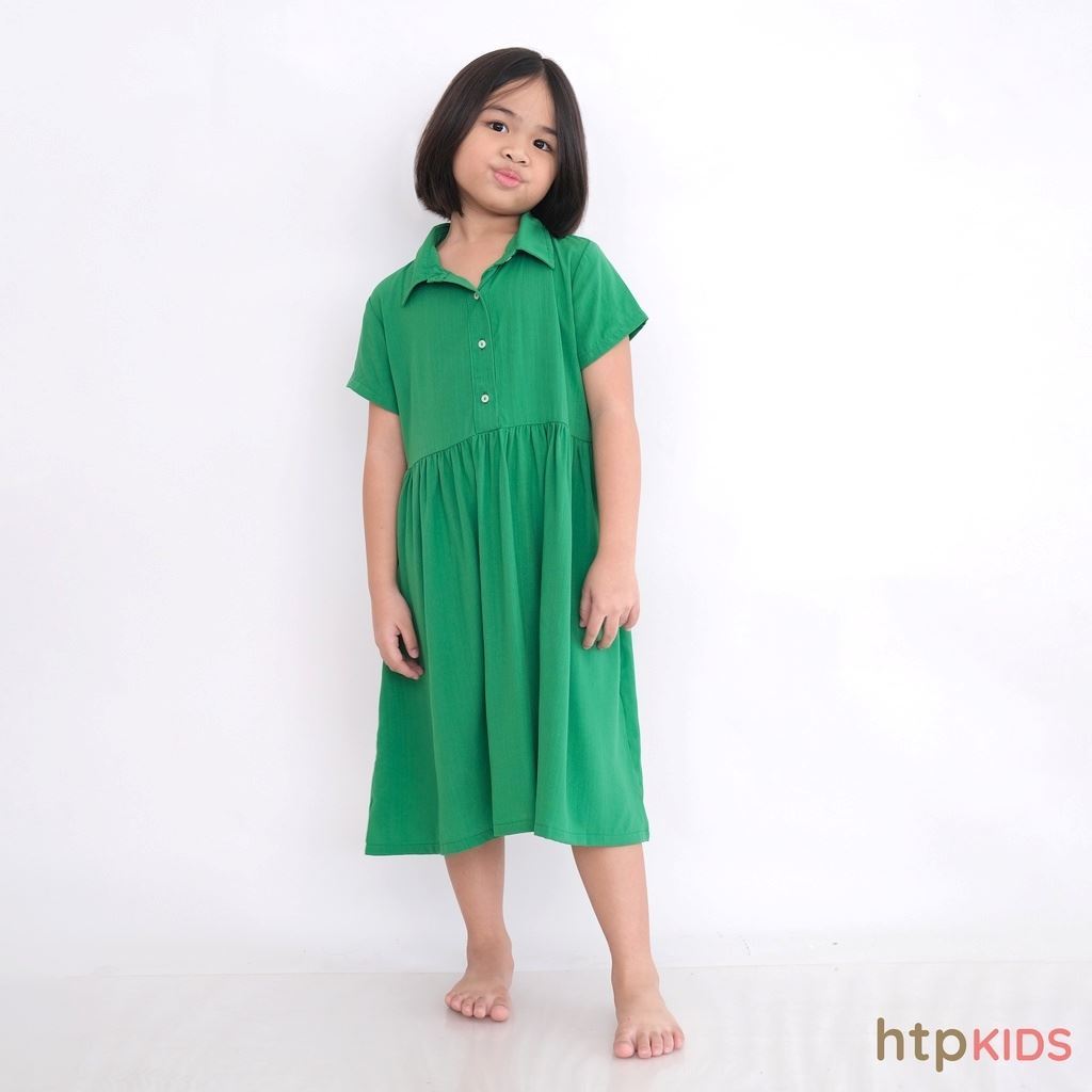 HTP Kids Girls Soft Linen Dress
