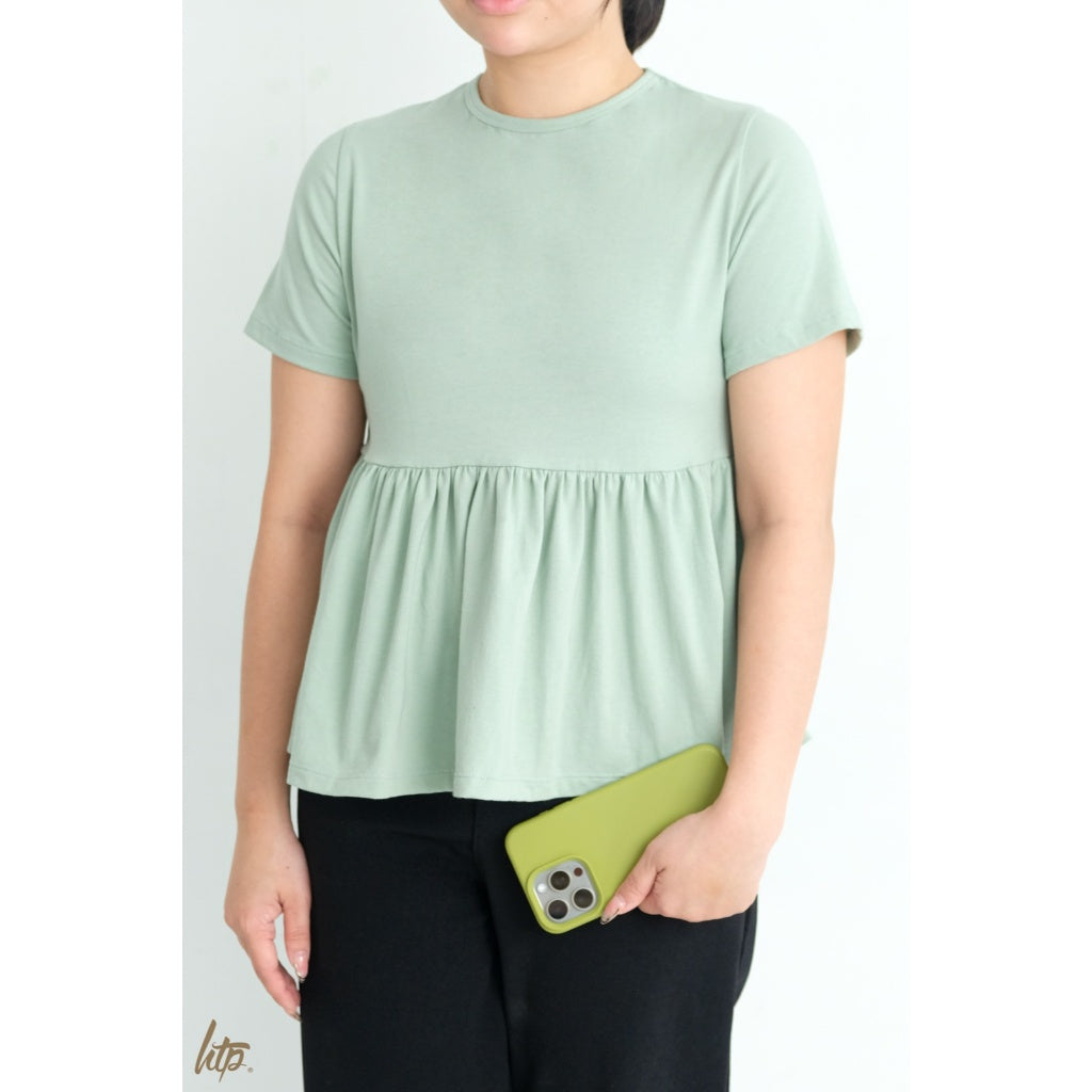 HTP Korean Peplum Cotton Top For Women