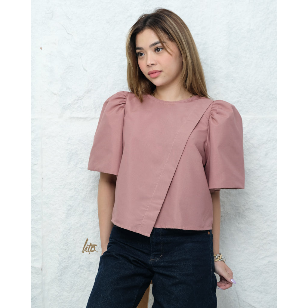 HTP Overlap Modern Filipiniana Top For Women