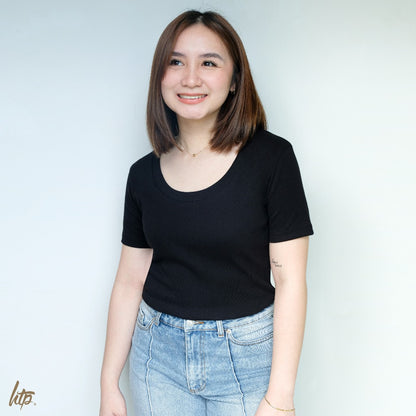 HTP Scoop Neck Top for Women