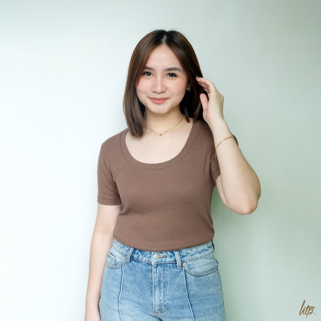 HTP Scoop Neck Top for Women