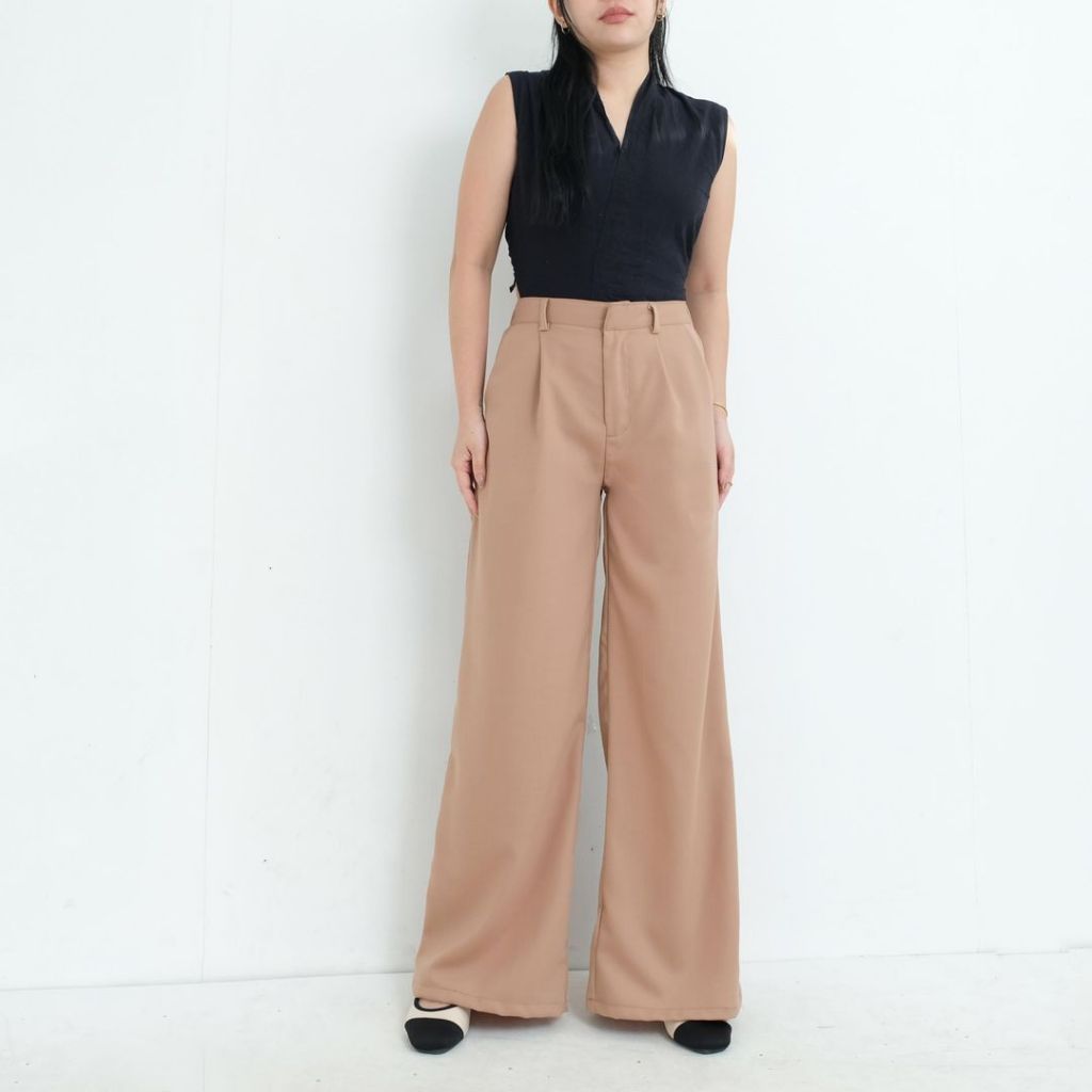 HTP Wide Leg High Waist Trousers