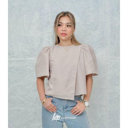 HTP Overlap Modern Filipiniana Top For Women