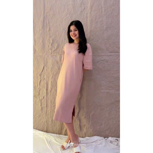 HTP Oversized Pocket Slit Dress
